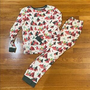 Burt's Bees Women's Holiday Tree Pajama Set (Long John) - Size Small
